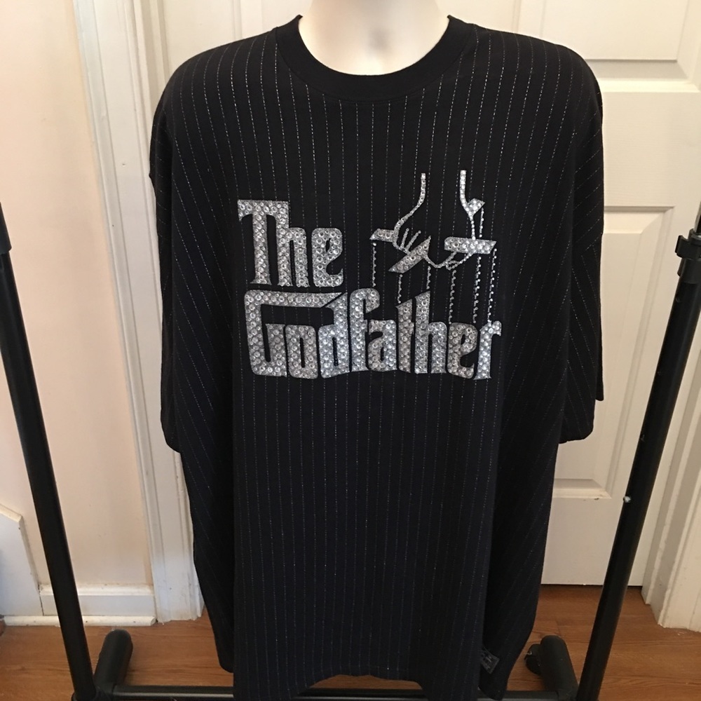 Vintage 2006 The Godfather Men’s Black Rhinestone Tshirt Official Paramount